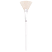 Stiff Fan Mask Brush (wooden handle)